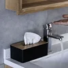 Tissue Box Table Napkin Rings Tissue case Paper Box Container Bamboo Cover Solid Wood Storage Box Home Table Decoration 3