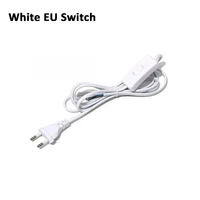 White/Black EU Plug button 303 switch power cord 2pin wire desk lamp switch cable AC 220V Extension Power Cord Switch - Image 5