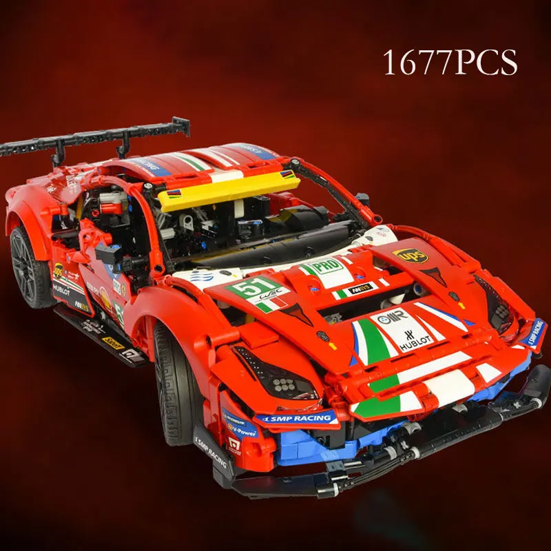 Ferrari 488 City RC Car Technical Toys Building Blocks Bricks Kids Mini Models Children Gifts Super Speed Sports Toy 42125 |
