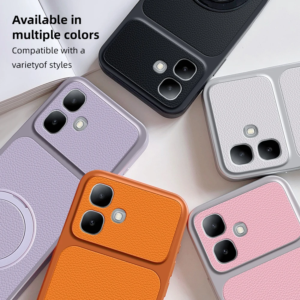 360° Rotating Magnetic Bracket Ultra-thin Case - Soft Back Cover