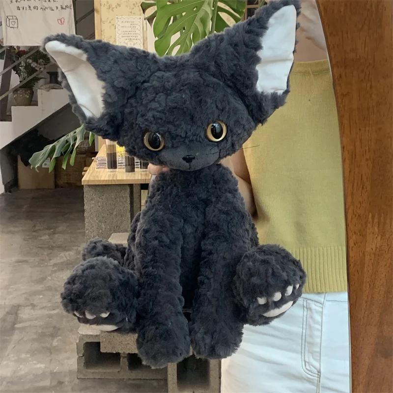 Zu-devon rex猫ぬいぐるみ、かわいいシミュレーションペット子猫