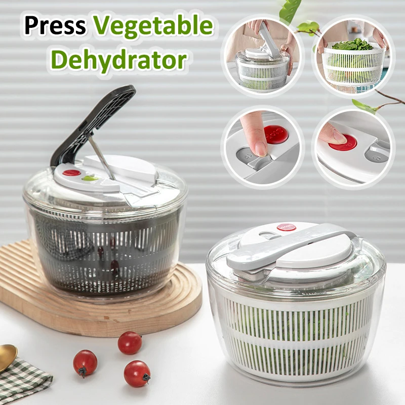 Multi-Function Household Salad Spinner and Vegetable Dehydrator