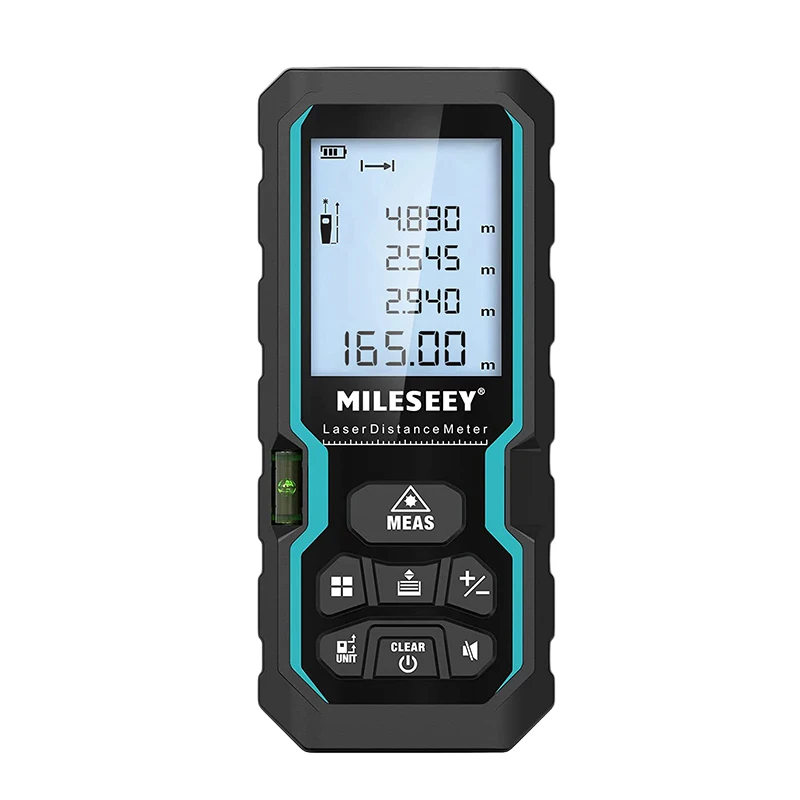 Misuratore Di Distanza Laser Mileseey S6 40M/120M, Telemetro Con Bolla Di Livello, Display Lcd Con Retroilluminazione, Strumenti Di Misurazione Per La