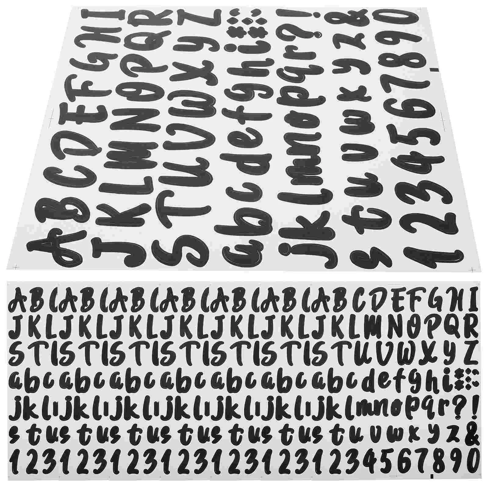 

8 Sheets Self-adhesive Stickers for Envelopes Mailbox Numbers and Letters outside Vinyl Pvc Decor