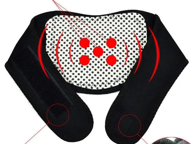 4 piece in ms tomalin spontaneous thermal protection belt warm heating knee neck guard is installed between the waist dish care
