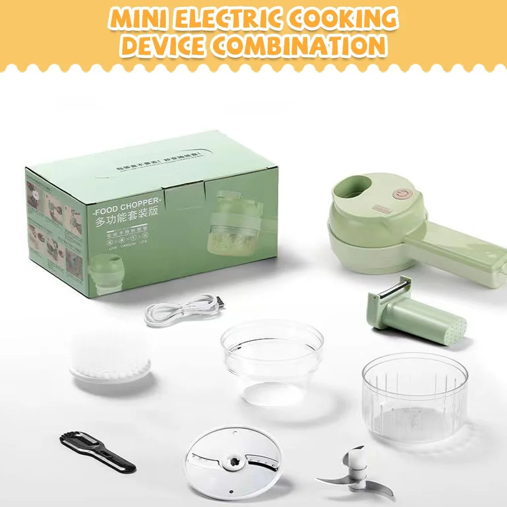 Tohuu Electric Vegetable Cutter 5 In 1 Multifunctional Electric