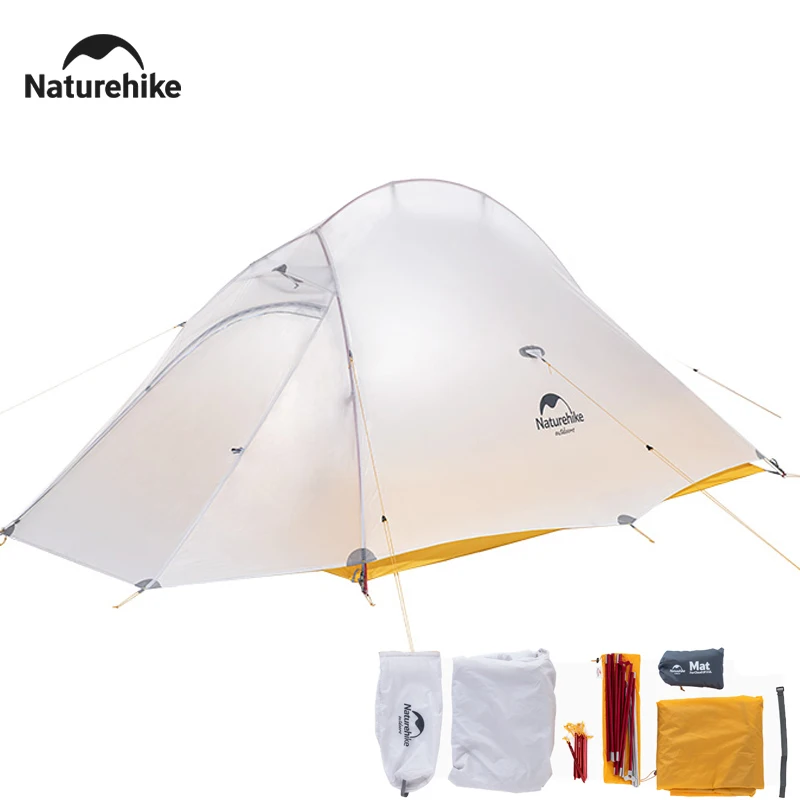 Naturehike 10D Camping Tent Ultralight Waterproof 1 Person Hiking Tents Outdoor Portable Beach Fishing Trekking Shelter Tents camping tent portable tent survival tent