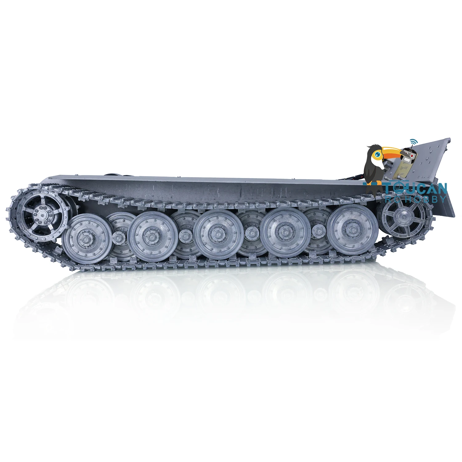 Full Metal RC Tank Chassis for Heng Long 1/16 German King Tiger II Remote Control Tracked Vehicle Steel Gearbox DIY Part TH20560 3