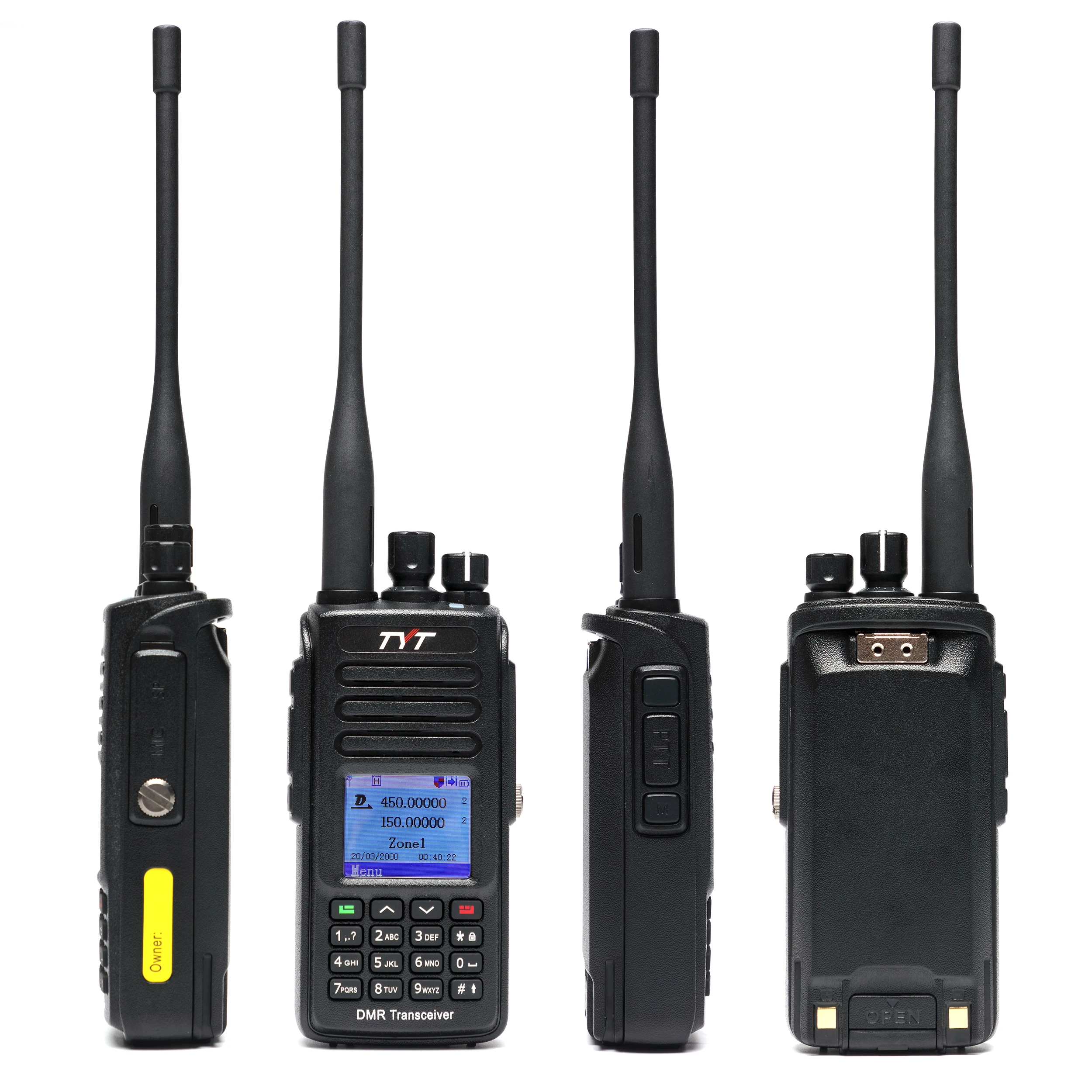 Tyt MD-UV380/uv390 dmrラジオ,5ワット,GPSオプションのデュアルバンドVhfデジタルウォーキートーキー  (ハム),カートリッジ付き。 AliExpress