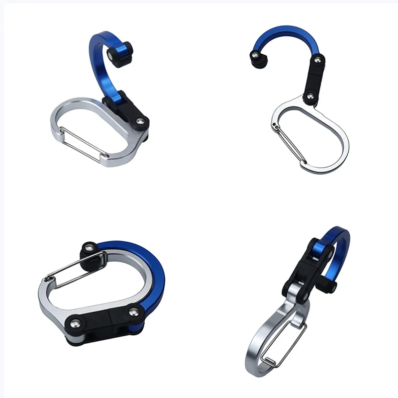 Aluminum Alloy Mountaineering Buckle Camping Hiking Travel Backpack Climbing Gadget Carabiner Clips Fishing Outdoor Accessory carabiner clips carabiner belt clip tent rope buckle keychain carabiner tactical buckle antenna binding buckle