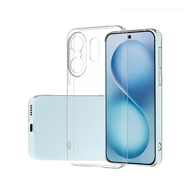 MEMELOKA Custodia Trasparente Per Vivo X200 FE - Cover Sottile In TPU Anti-ingiallimento Con Bordi Rialzati - 2