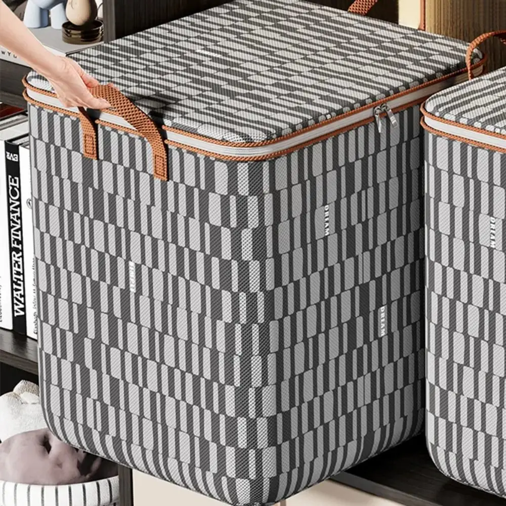 

Foldable With Handle Clothes Storage Bag Quilt Storage Bag Blanket Sorting Box Wardrobe Sorting Storage Bucket