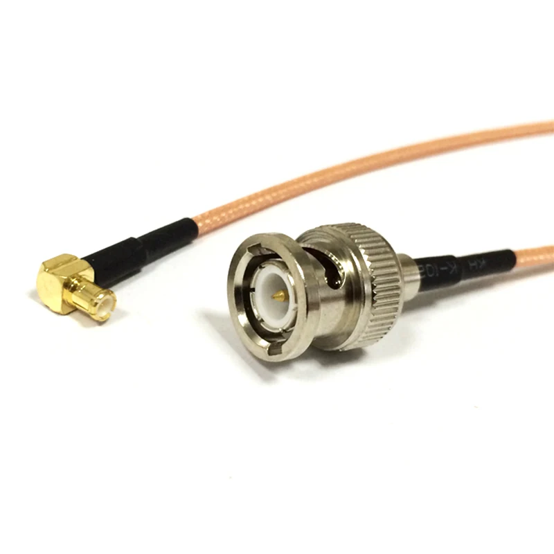 Nuovo Interruttore Maschio Bnc Spina Mcx Ad Angolo Retto Cavo A Spirale Rg316 Adattatore Per Nave Veloce All'Ingrosso 15Cm 6 "Per Modem Wireless Wifi