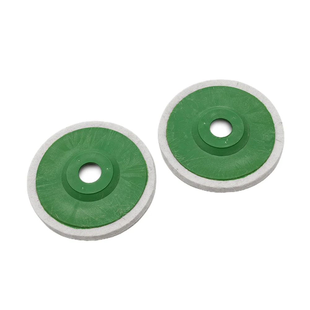 2pcs 125mm 5 Inch Wool Felt Polishing Wheel Polishing Tools Grinding Tools Power Tool Accessories For Angle Grinders