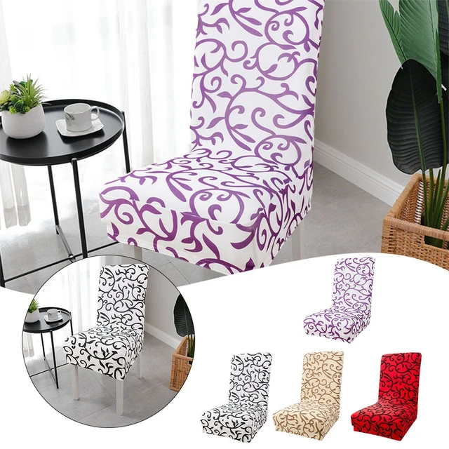 Stretch Printed Chair Cover Siamese Half Pack Elastic Seat Chair