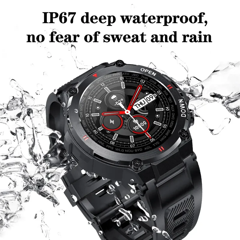 Smart Watch CanMixs K22 Bluetooth Call Outdoor Sports Fitness Tracker Heart Rate Music Play For Android IOS