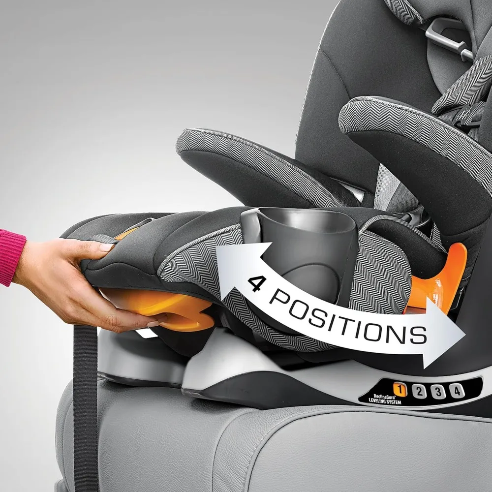 MyFit Harness + Booster Car Seat, 5-Point Seat and High Back Seat, for Children 25-100 lbs. | Atmosphere/Black 5