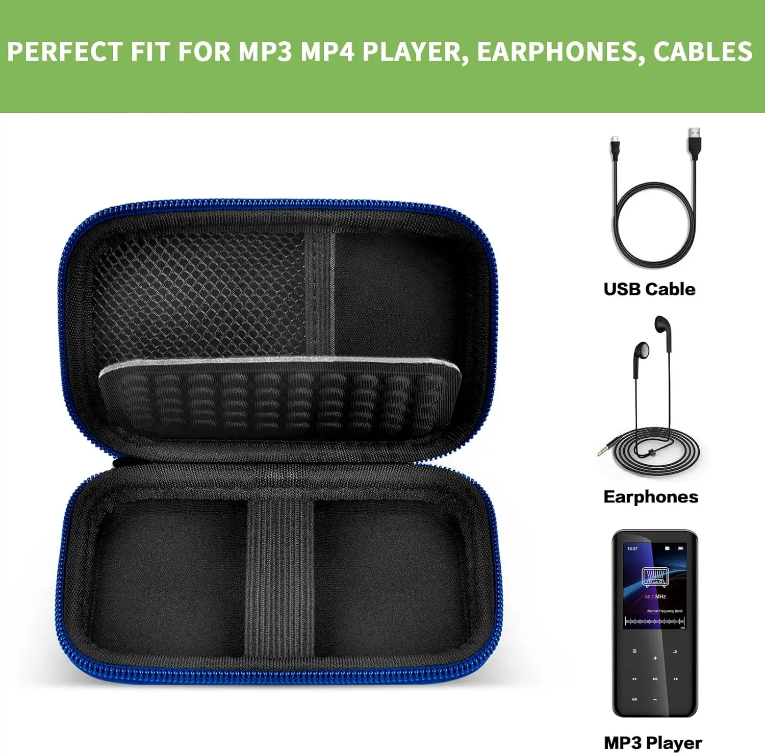 MP3 MP4 Player Case MP3 MP4 Player Case Compatible with AIWORTH for MIBAO for SUPEREYE iPod Sony NW-A55/A45/B Sandisk Walkman
