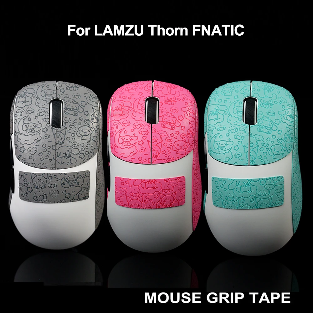 TBTL Mouse Grip Tape For LAMZU Thorn FNATIC Sticker Lizard Skin Suck Sweat  Non Slip Pre Cut Easy Install Grips Skate No Mouse