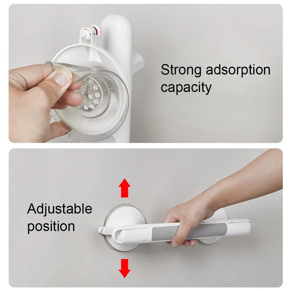 Shower Handle Grab Bar with Strong Suction Cup for Bathtubs and Showers Shower Safety Hand Rail No Drill Bathroom Balance Bar bathroom handrail,shower handle grab bars
