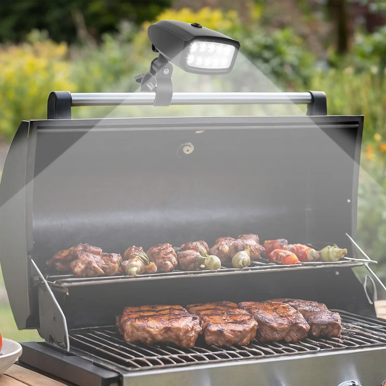 BBQ Grill Light High Brightness Heat Resistant LED Flashlight 10 Light Bead Outdoor Barbecue Picnic