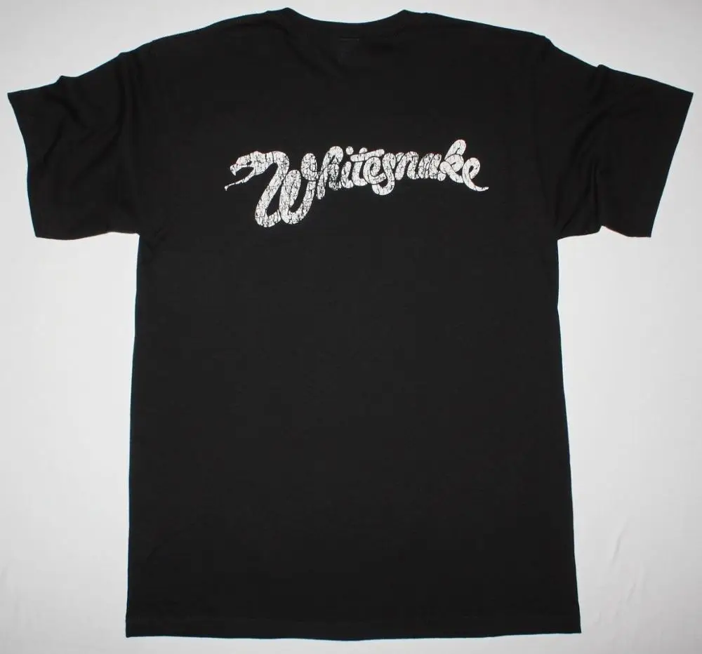 

2018 New Arrivals Whitesnake Lovehunter Hard Rock Coverdale Deep Purple New Black T-Shirt Man T Shirt Round Collar Tees