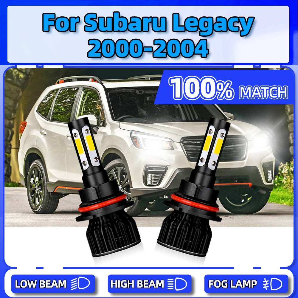 

20000LM LED Headlight 120W CSP Chips Auto Lights 6000K 12V Canbus Car Head Lamps For Subaru Legacy 2000 2001 2002 2003 2004