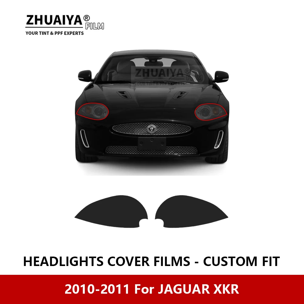 

For JAGUAR XKR 2010-2011 Car Exterior Headlight Anti-scratch PPF precut Protective film Repair film Car stickers Accessories