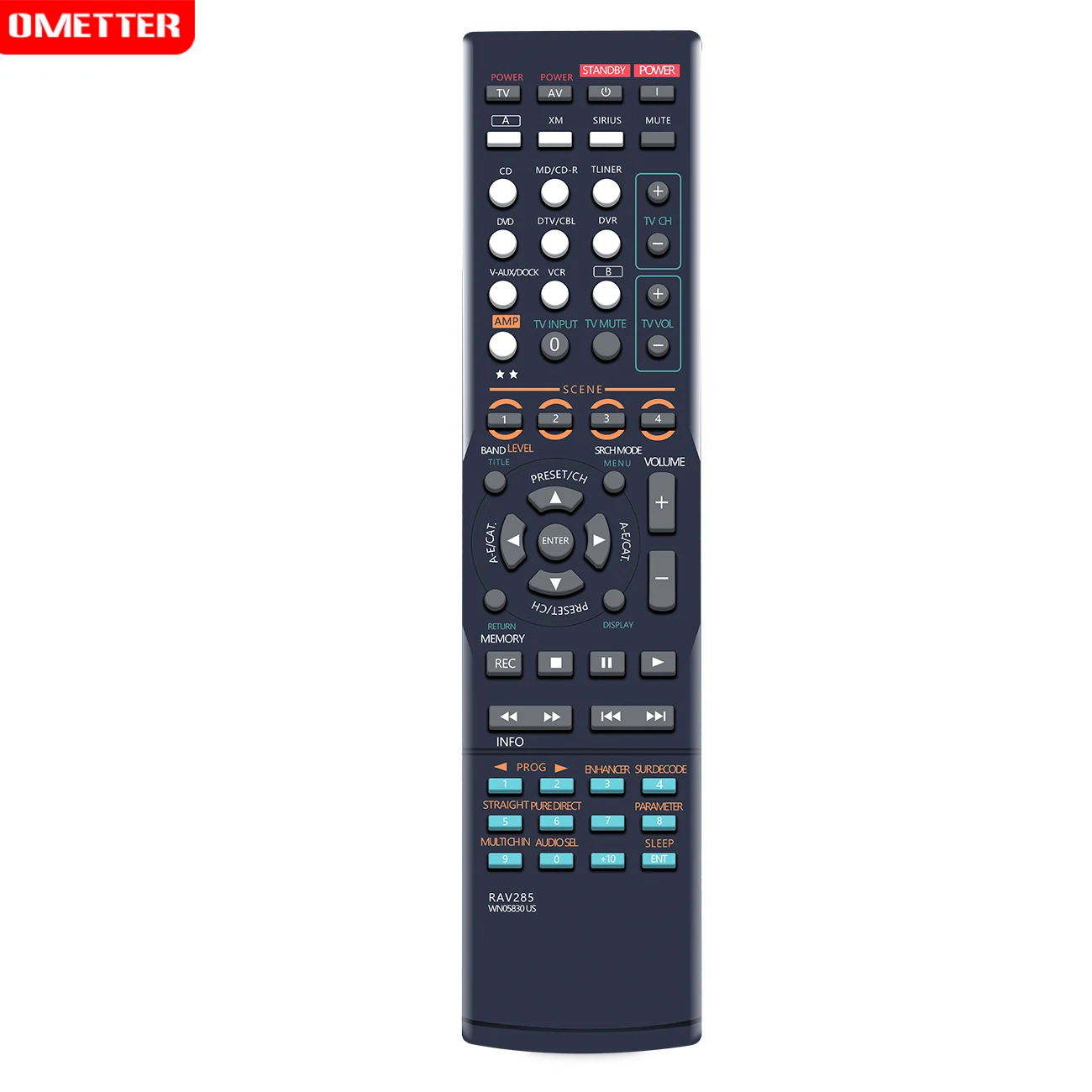 Controle Remoto Apto para Yamaha av Receptor Htr6160 Rx-v663bl Rx-v663 Remoto Rav285 Wn05830us - Image 3