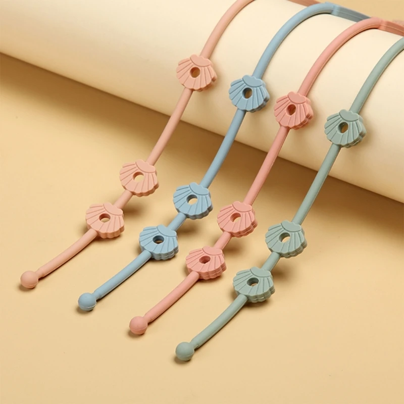 

Baby Teether Anti-drop Chain Pacifier Chain Strap Silicone Chain Infant Nipple Soother Chain Dummy Holder Hanging Chain