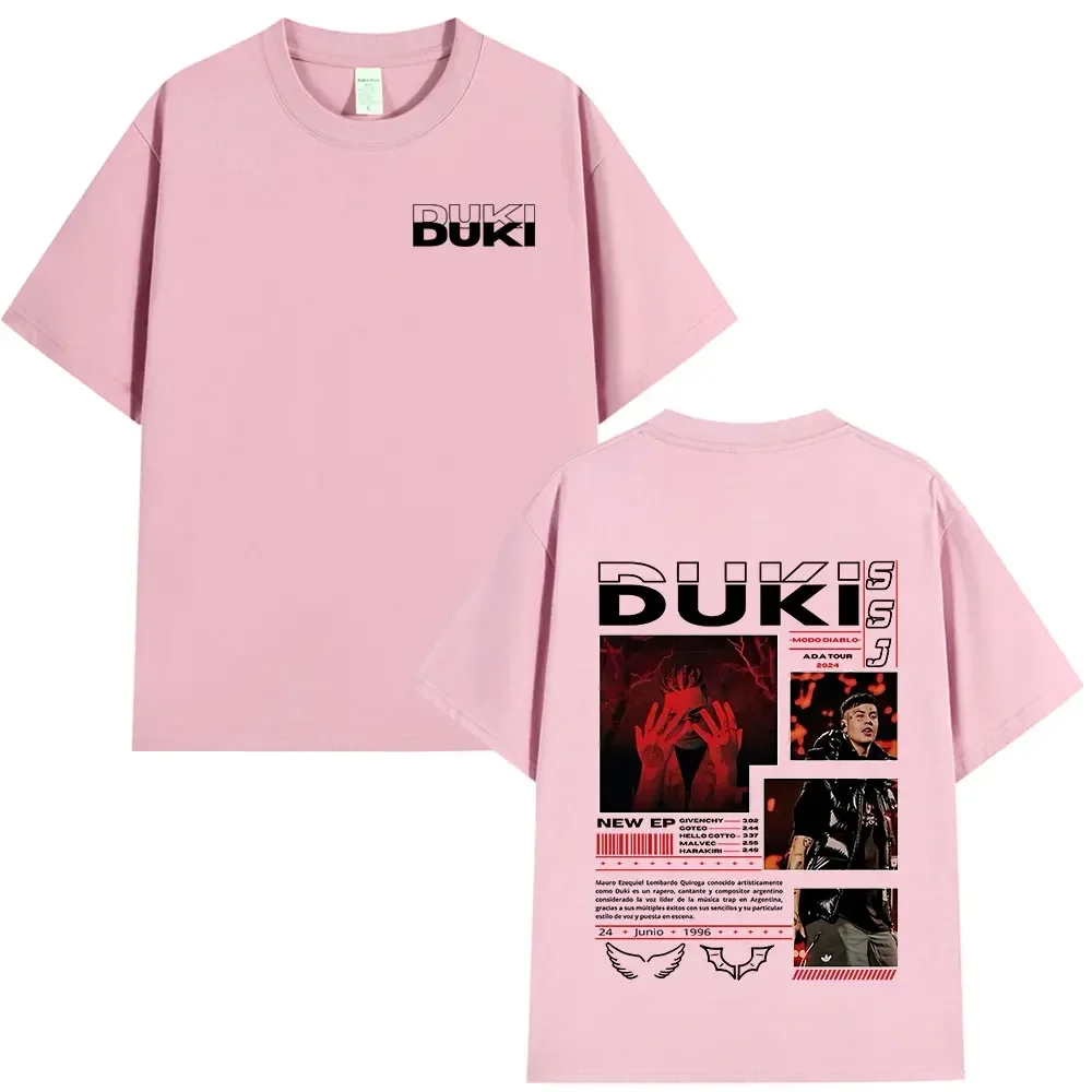 Rapper Duki ADA Tour Merch T-shirt Men's Women Clothing Cotton Cozy Oversized T-shirts Hip Hop Short Sleeve T Shirts Streetwear 4