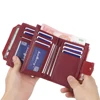 Fashion Leather Wallets for Women Plaid Short Zipper Coin Purse Gold Flower Womens Wallet Pink Card Holder Small Wallet for Girl 5