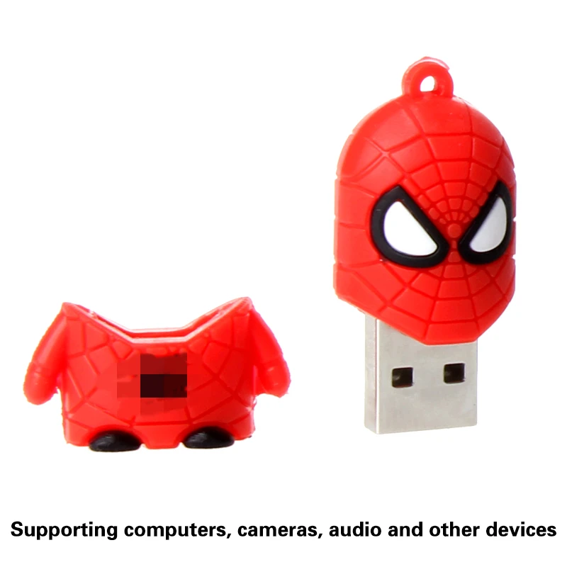USB Flash Drive Flash Drive 128gb 64gb 32gb Cute cartoon hero series Pendrive U Disk for PC Waterproof and anti-static