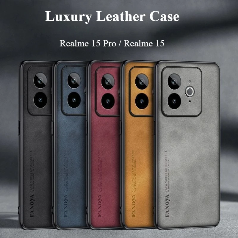 Luxury PU Leather Skin Feel Shockproof Phone Case - Simple and Elegant Bumper Cover