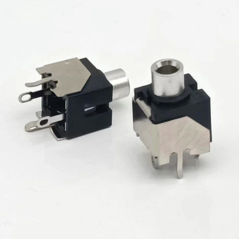 3.5mm audio socket PJ-301B Metal bracket Headphone socket 4-pin metal PJ301 Vertical connector