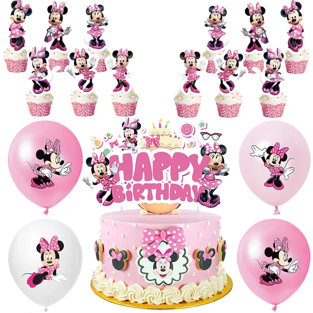 Fournitures de fête Disney Minnie Mouse ballons de fête Minnie