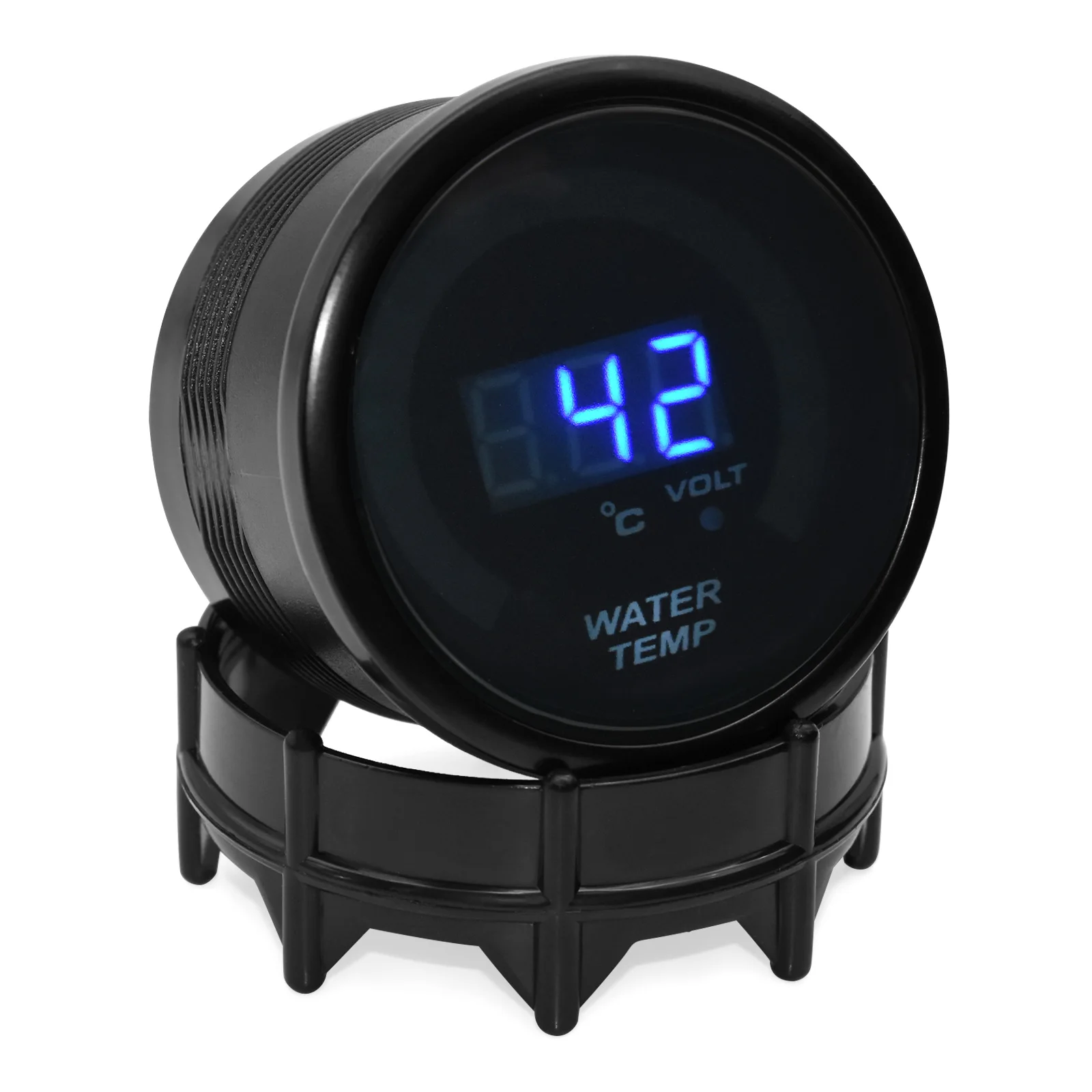 20150 섭씨 52mm 20 LED 스모크 페이스 수온계, 냉각수 온도 센서 10mm 차량용 계기판이 있는 수온 측정기