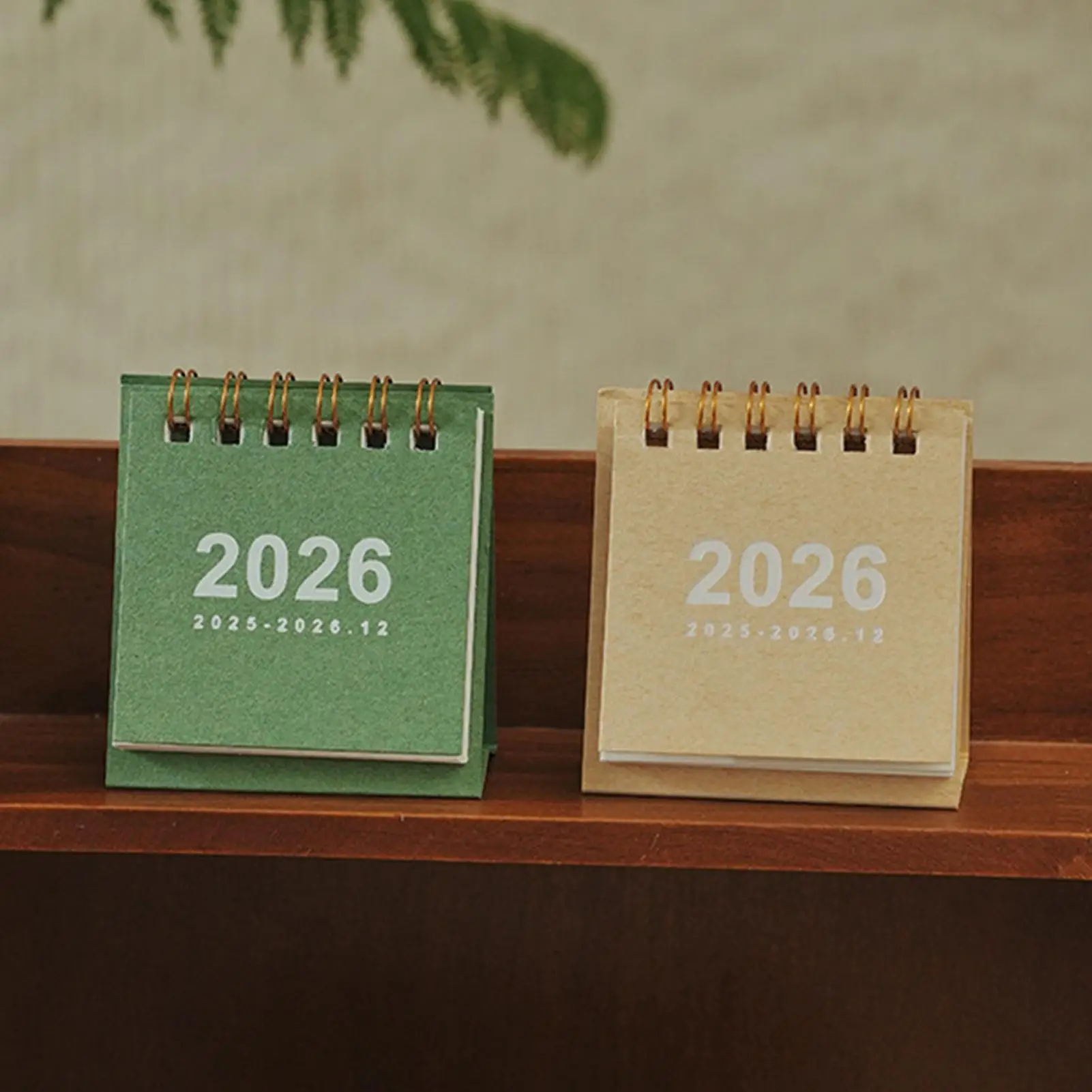 Mini Calendario Semplice 2026, Piccolo Calendario da Scrivania, Calendario Creativo a Spirale, Planner, Decorazione per Ufficio, Cancelleria - immagine 2