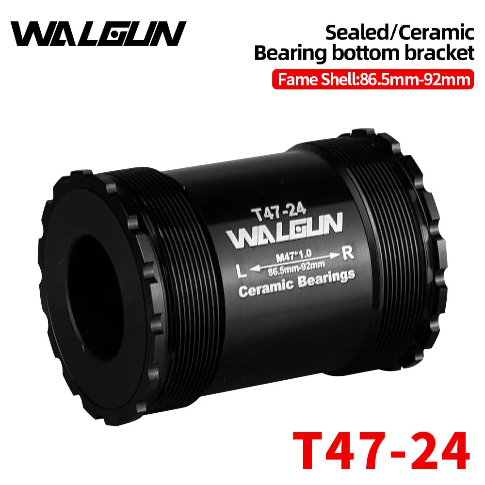Bicycle Bottom Bracket Ceramic Bearing BB T47 Thread 86.5mm for Trek Shimano SRAM Mountain Road Bike Cranksets Central Movement
