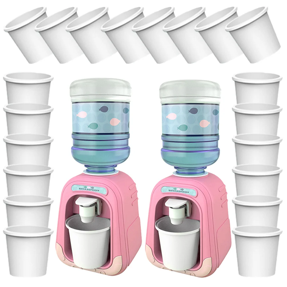 

1 комплект мини-водной памяти, реалистичный мультяшный диспенсер воды с бумажными стаканчиками, игрушки для ролевых игр