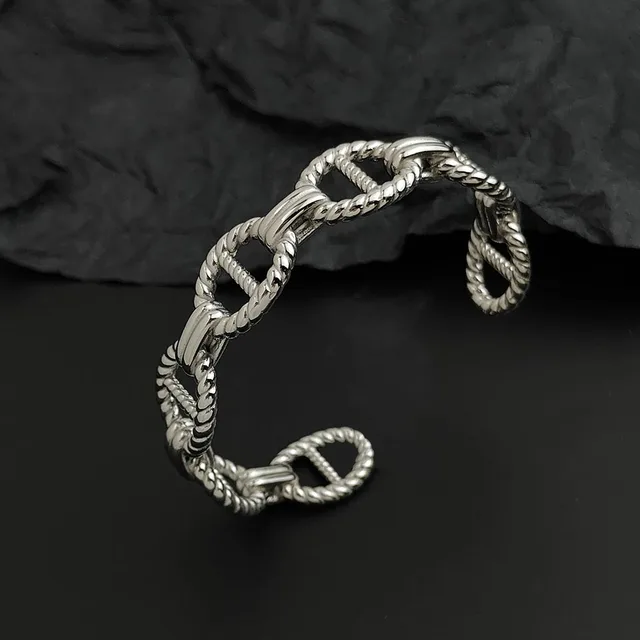 Bracelet créatif en acier inoxydable plaqué or pour femmes, étanche et antirouille, bracelet de couple