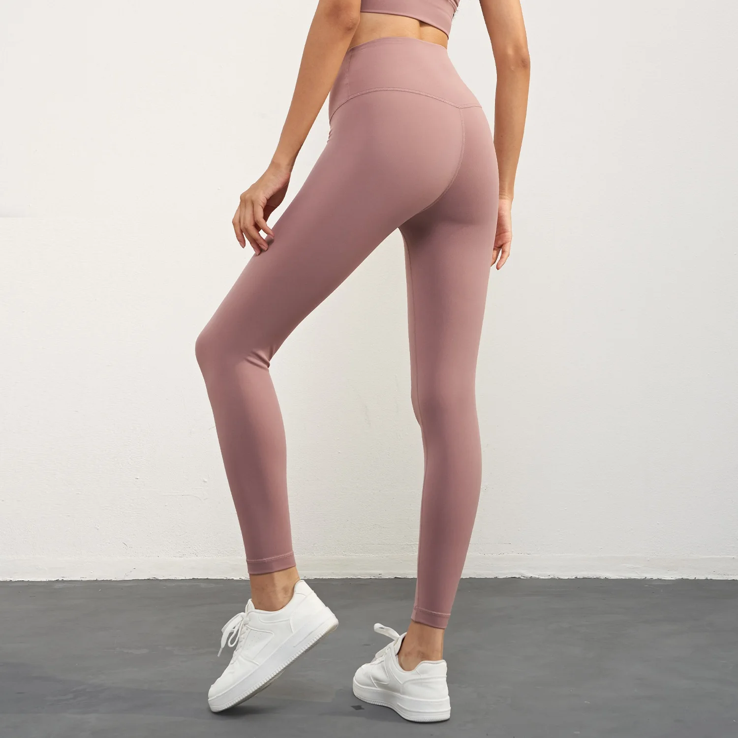Solid Color soft Women Sport Pant Tight Butter High Waist Yoga Legging Athletic Gym Comprehensive Training Jog Back Waist Pocket sports leggings,sports pants,yoga pants,female tights