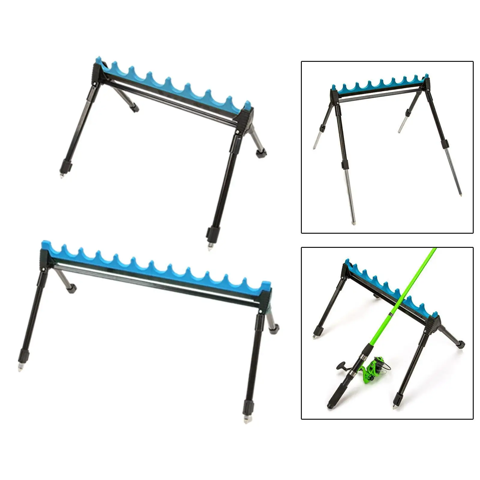 Fishing Rod Holder Portable Fishing Accessories Tackle Tool Adjustable Practical Pole Holder Display Rack Fishing Rod Bracket