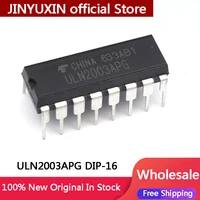 10-100Pcs Straight plug ULN2003APG ULN2003 DIP-16 Darlington transistor high current driver IC chip In Stock Wholesale