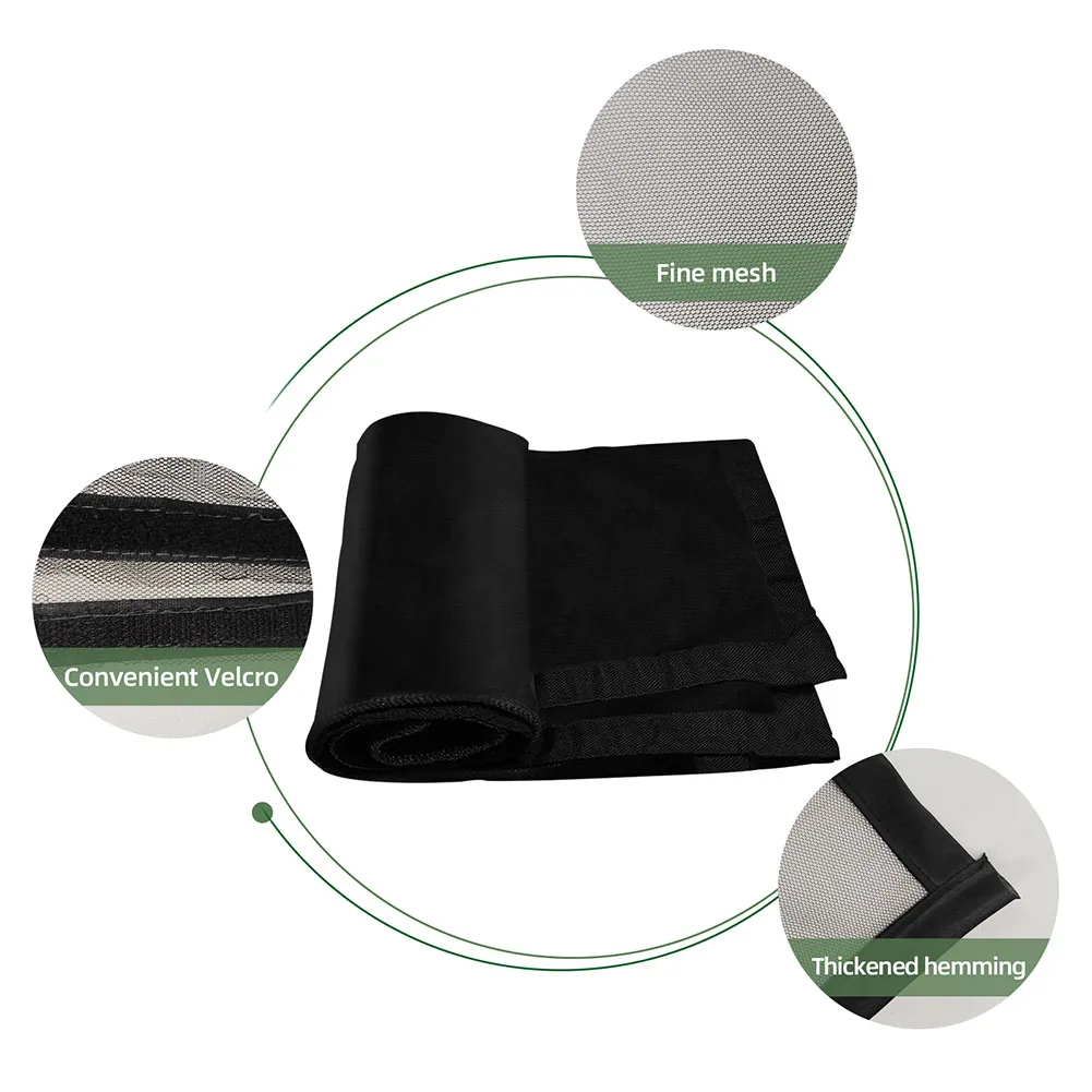 Seamless Retractable Garage Door Curtain Mosquito Netting Anti Bug Fly