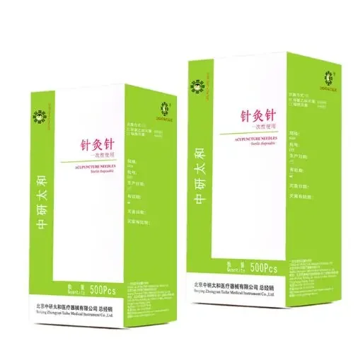 1000pcs 2box Zhongyan Taihe Acupuncture Needles 1000 Needle Acupuncture Disposable Needle Beauty Massage Sterilze + tube
