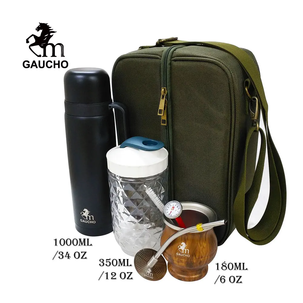 1 PC/Lot Gaucho Stainless Vacuum Flask Yerba Mate Thermos With Beak 1.2 L  Heat Insulated