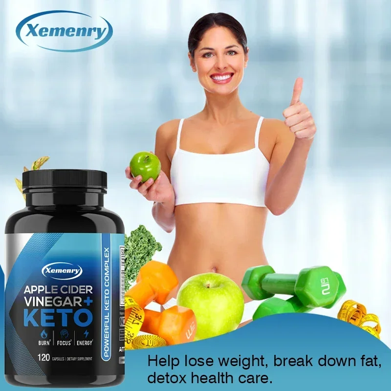 Keto + apple Cider Vinegar Capsules, Body Management Supplement, Non-GMO