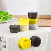 Magnetic Seasoning Box with Lid Multi-purpose Ingredient Storage Box Wall-mounted Magnetic Spice Box Spice Jars Seasoning Tools 2