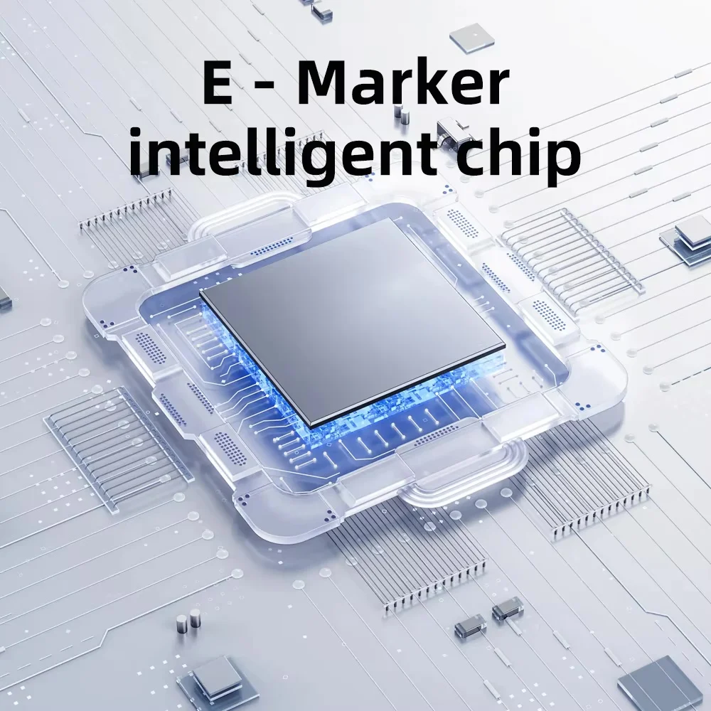 High-Speed USB-C 8K Charger Connector with 240W Power Delivery and 80Gbps Data Transfer Rate